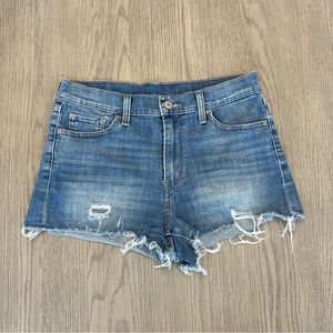 Levi High Waisted Jean Shorts